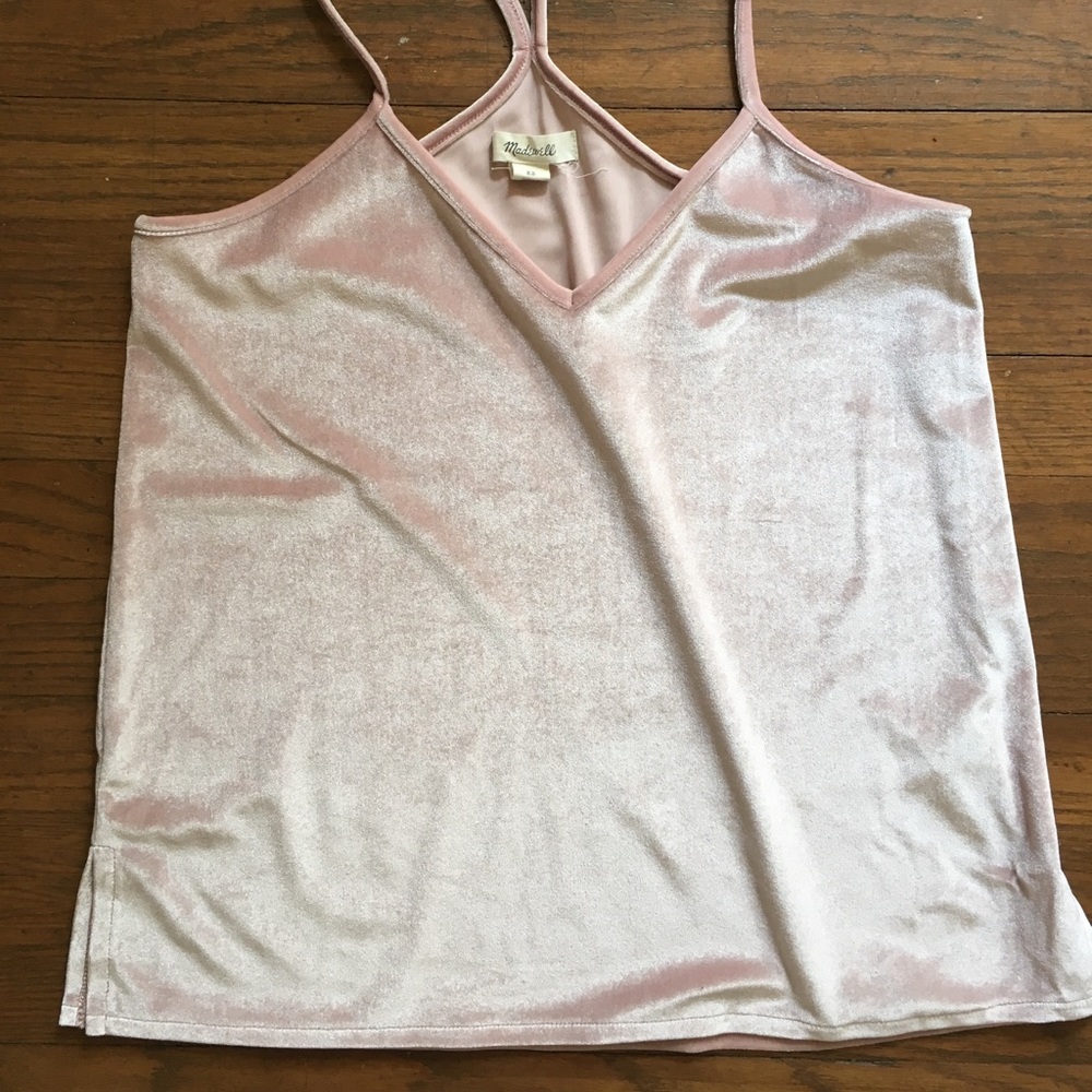 Madewell Velvet Camisole in blush